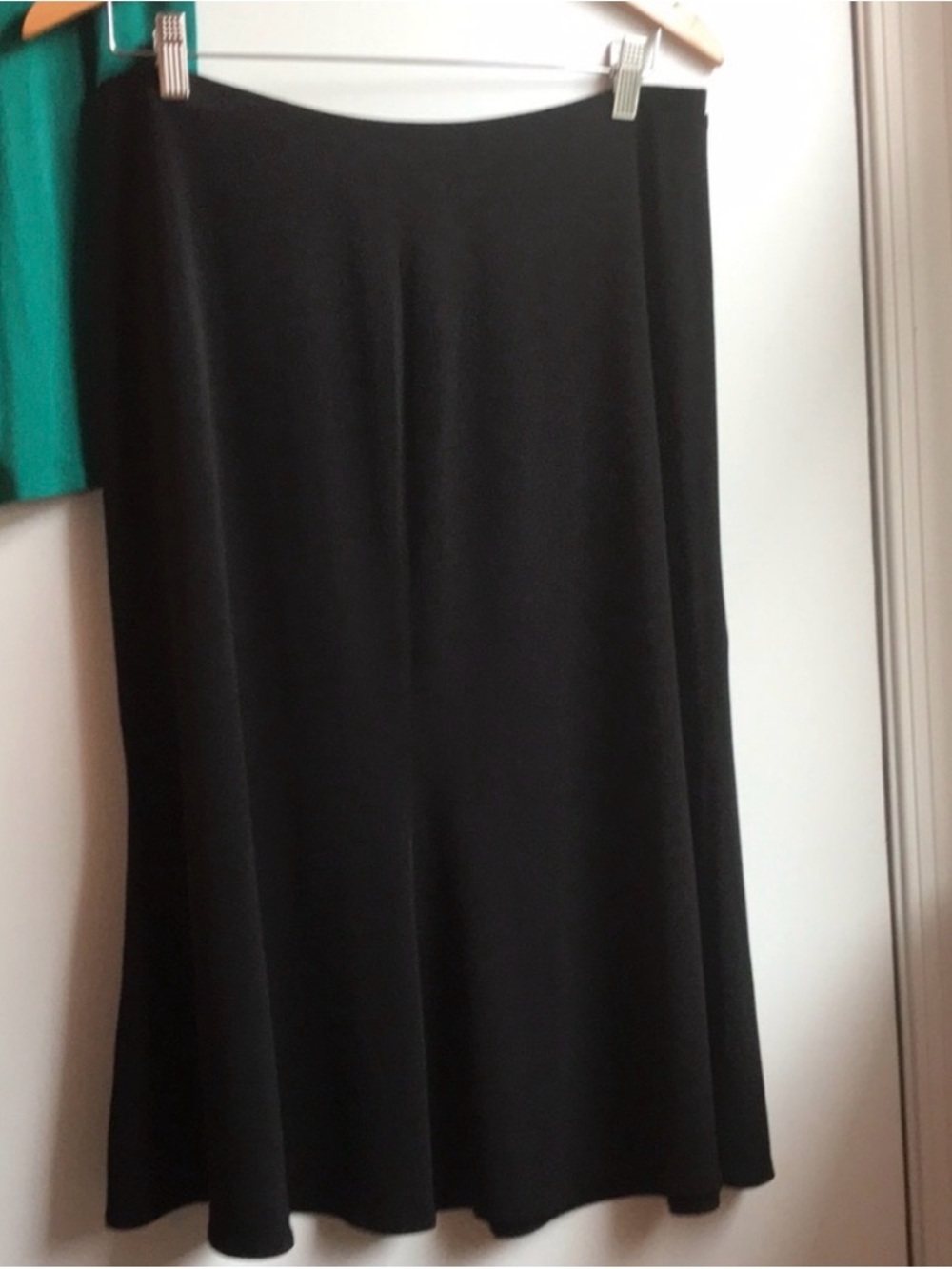 Josephine Chaus Black A-Line Knit Skirt
